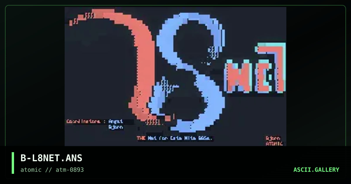 B-L8NET.ANS, by bjorn, 1993