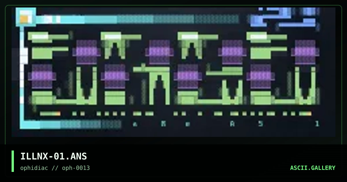 ▀▓░        ▐██▀ ▄ ▐, by illusion x, 1996