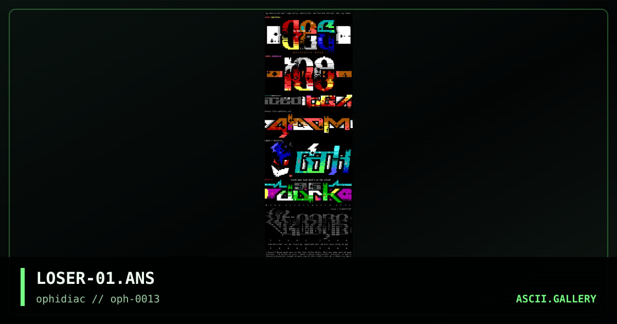 ▄▀██▓░▐▄ ▀█▀, by loser, 1996