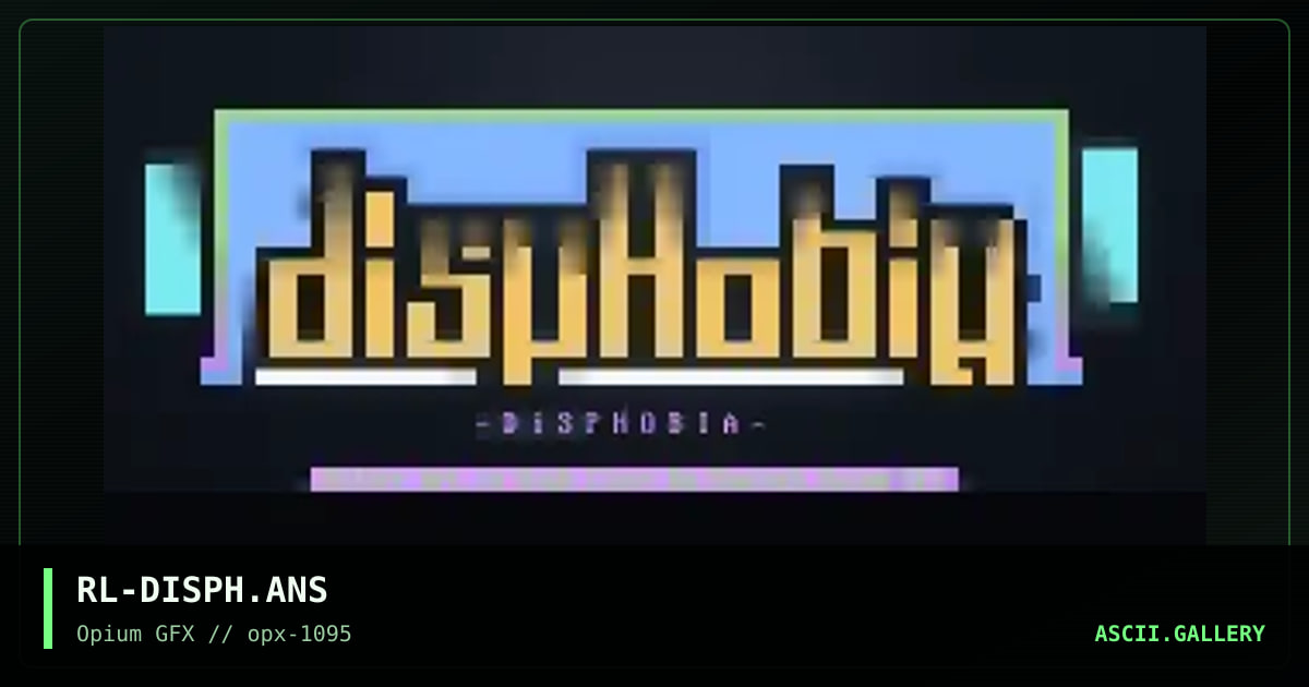 DISPHOBIA, by rawlock, 1995