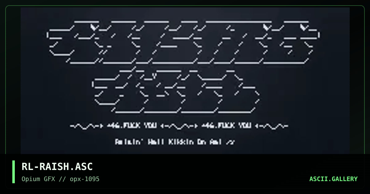RAISING HELL, by rawlock, 1995