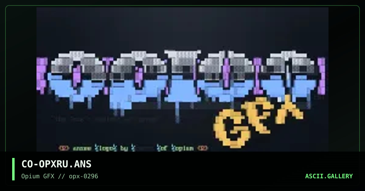 opium graphix rules!, by cocox, 1996