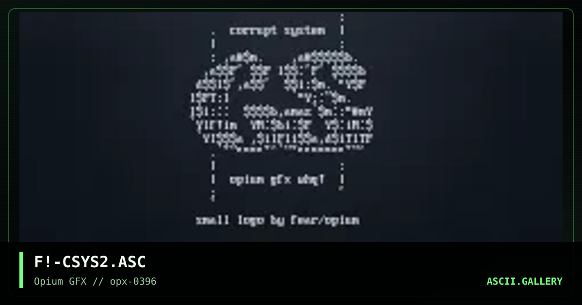 cs logo.., by fear, 1996