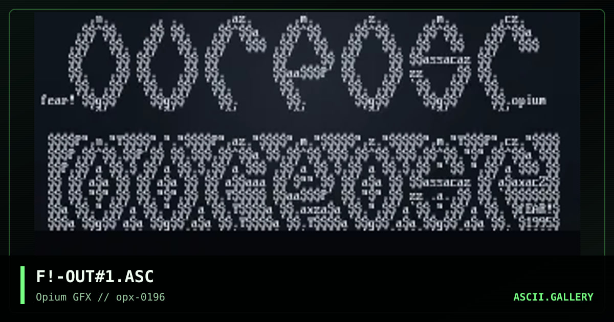The Outpost, by fear, 1996