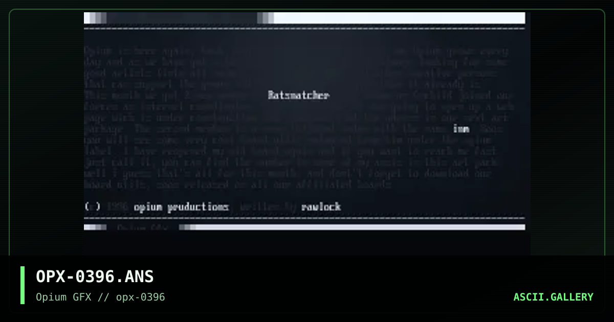The Nfo, by rawlock, 1996