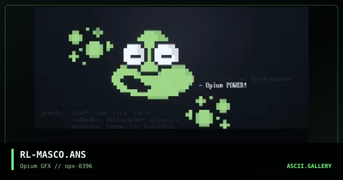 The official mascot, by rawlock, 1996