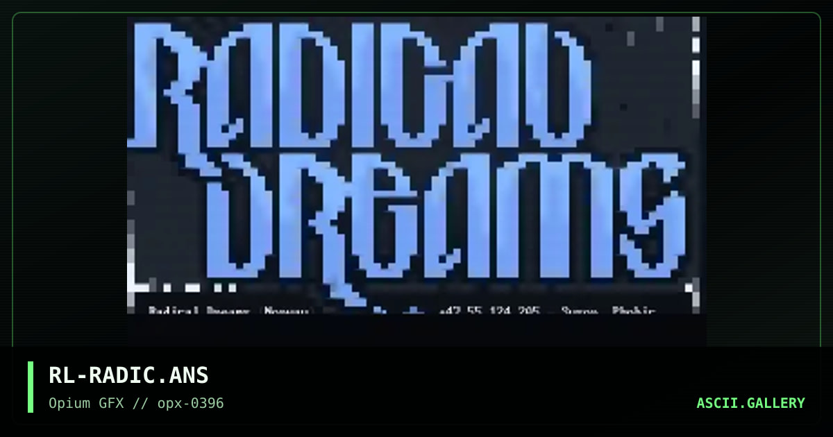 Radical Dreams, by rawlock, 1996