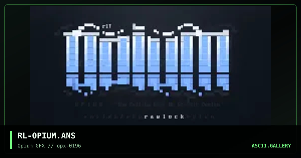 Opium Gfx !996, by rawlock, 1996