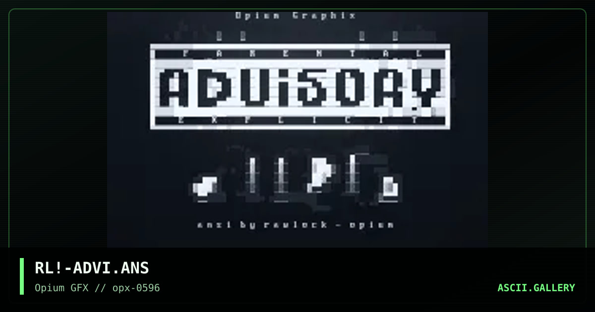 Parental Advisory Explicit ART, by rawlock, 1996