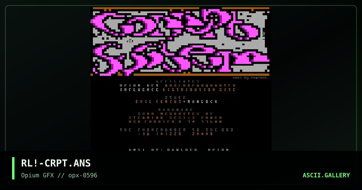 Corrupt System, by rawlock, 1996