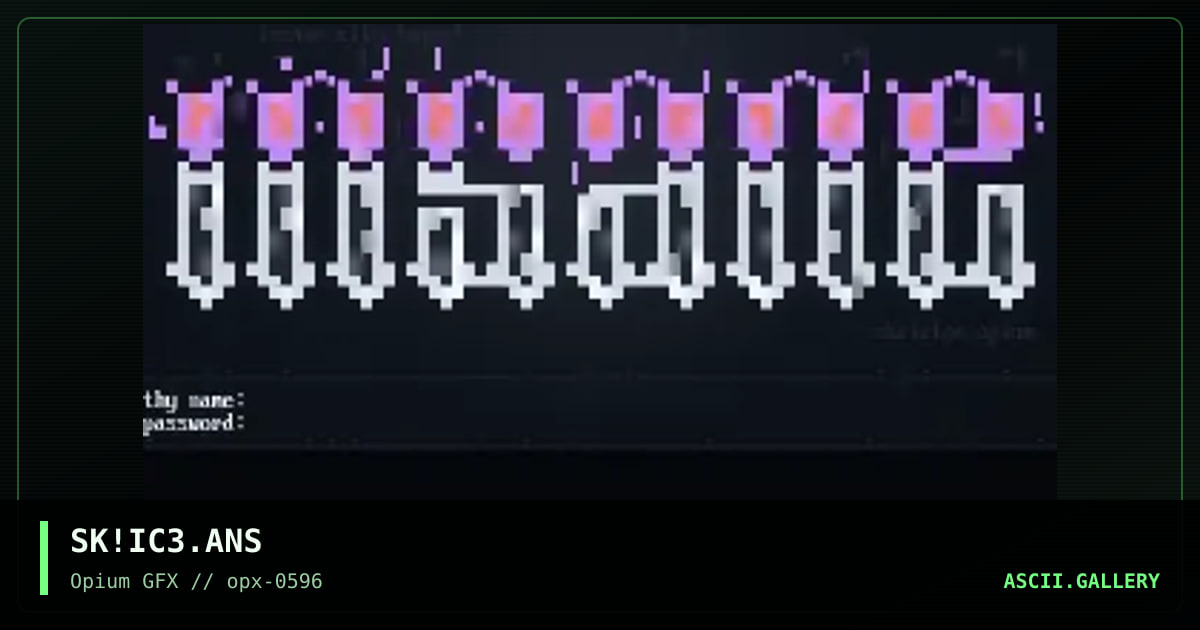 insane city logon!, by skeleton, 1996