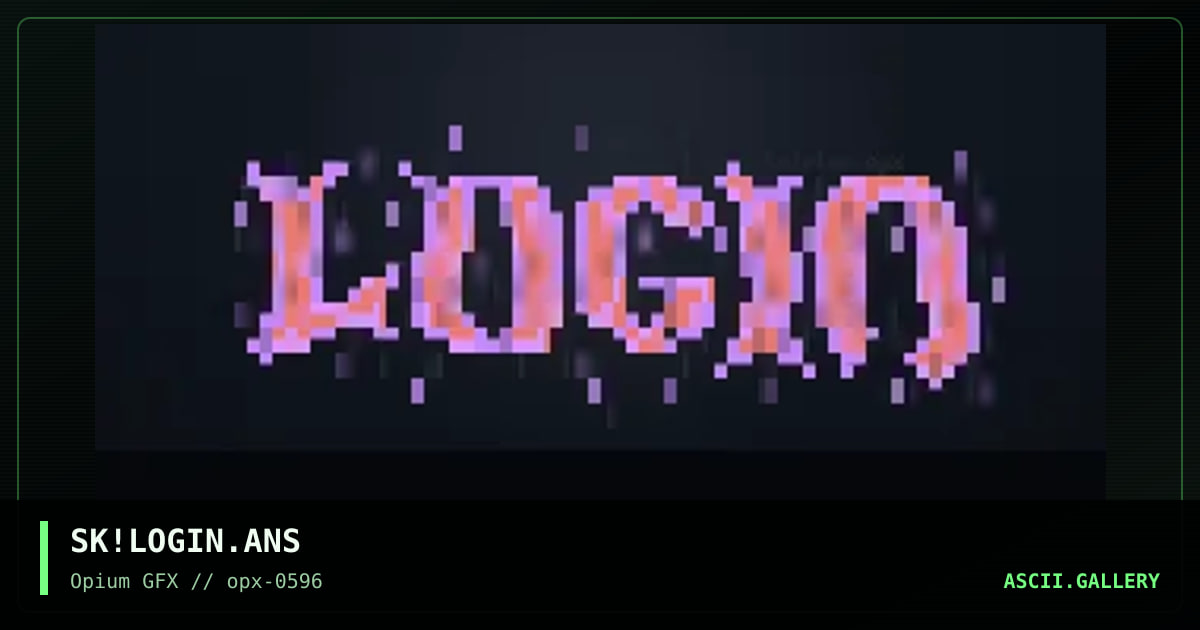 Login, by skeleton, 1996