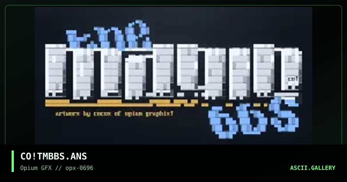 the magic bbs logo.., by cocox, 1996