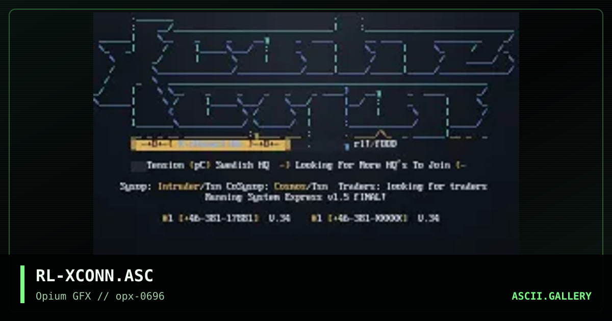 X-Connection, by rawlock, 1996