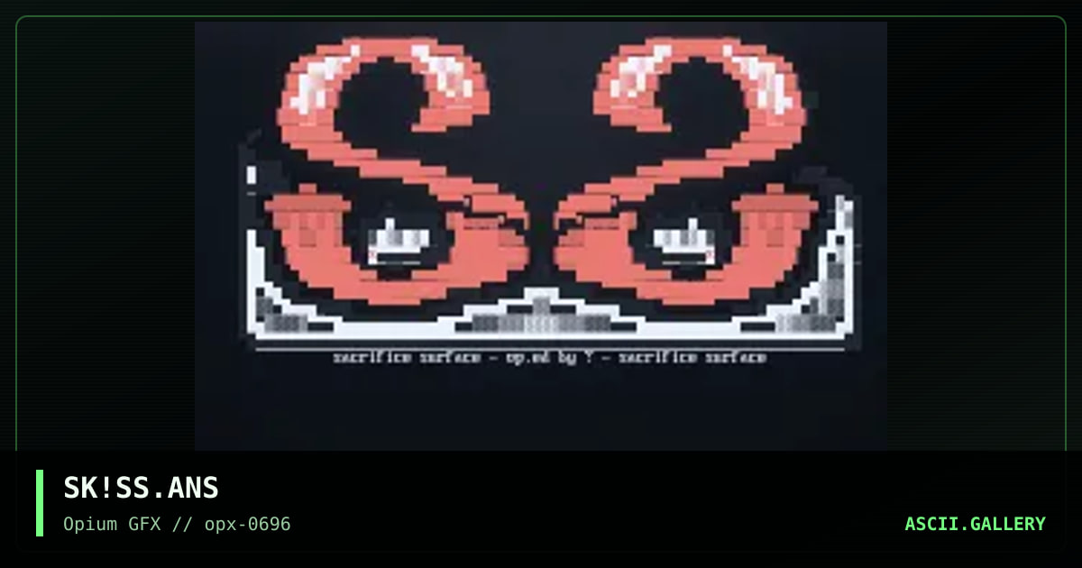 sacrifice surface, by skeleton, 1996