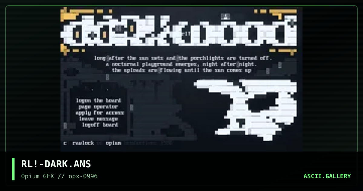 darkwood again, by rawlock, 1996