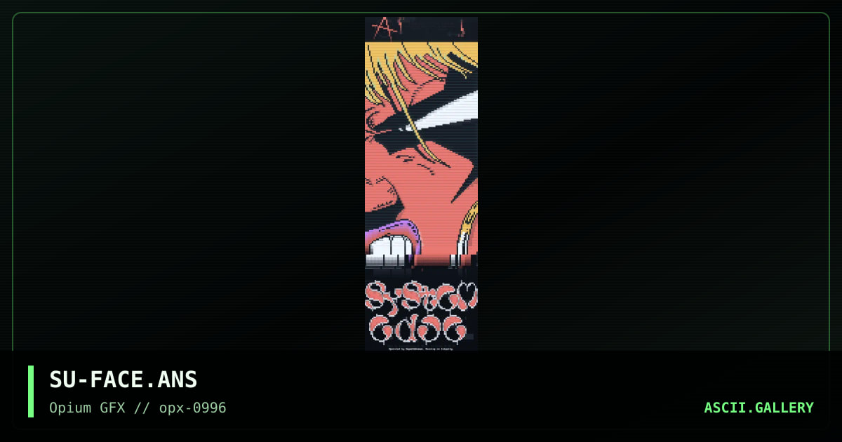 Welcome ansi, by superunknown, 1996