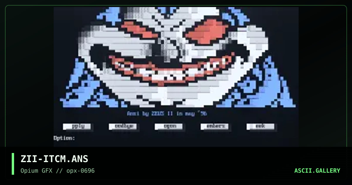Matrix for ITC 2.00, by zeus ii, 1996
