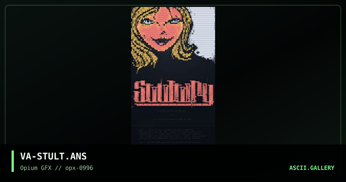 Stultify, by vain, 1996