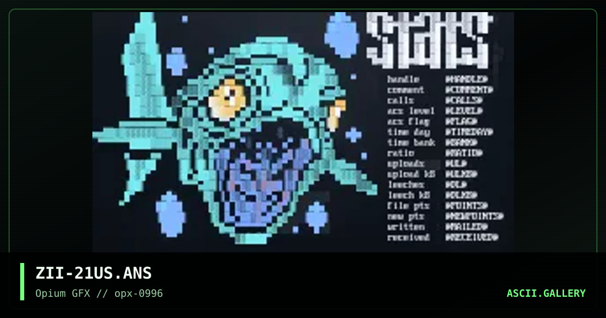 user stats for itc 2.1, by zeus ii, 1996