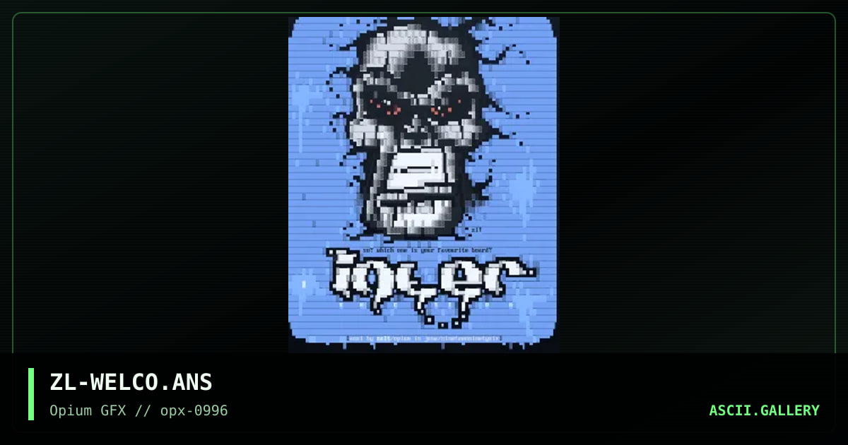 isn welcomer, by zalt, 1996