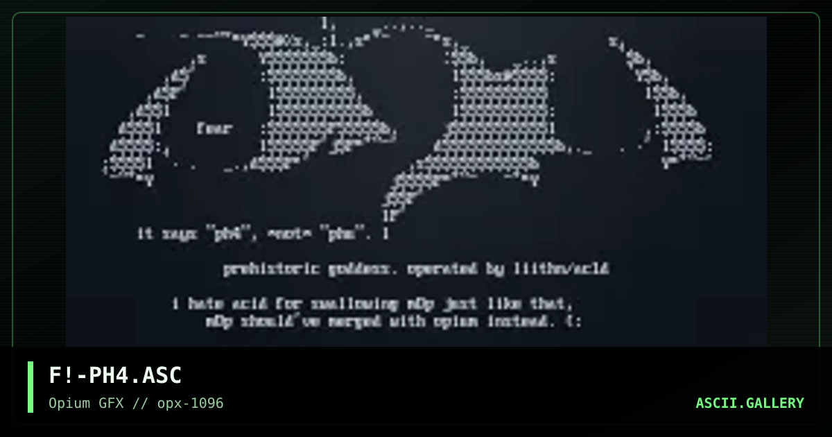 prehistoric goddess, by fear, 1996