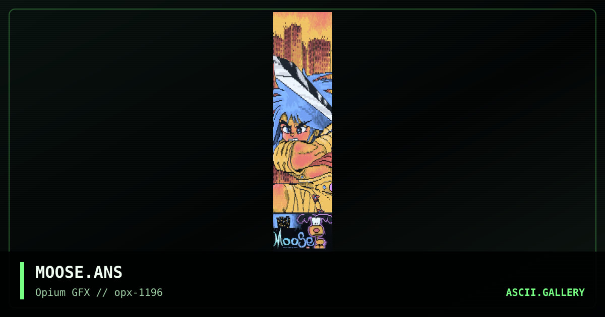 moose city, by shaft, 1996