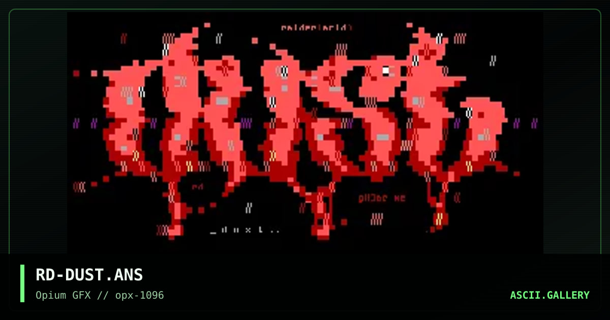 dUSt (dammig?), by raider, 1996