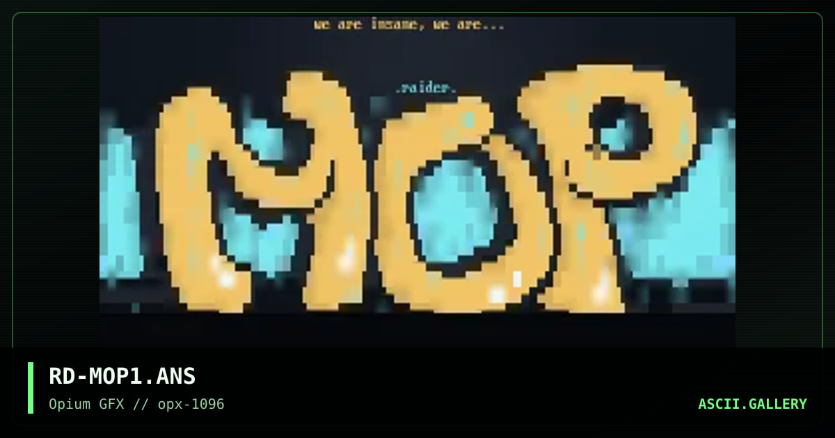 mOp lOgO, by raider, 1996