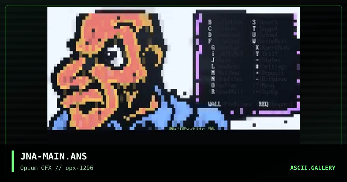 Nortshide Main Menu, by jna, 1996