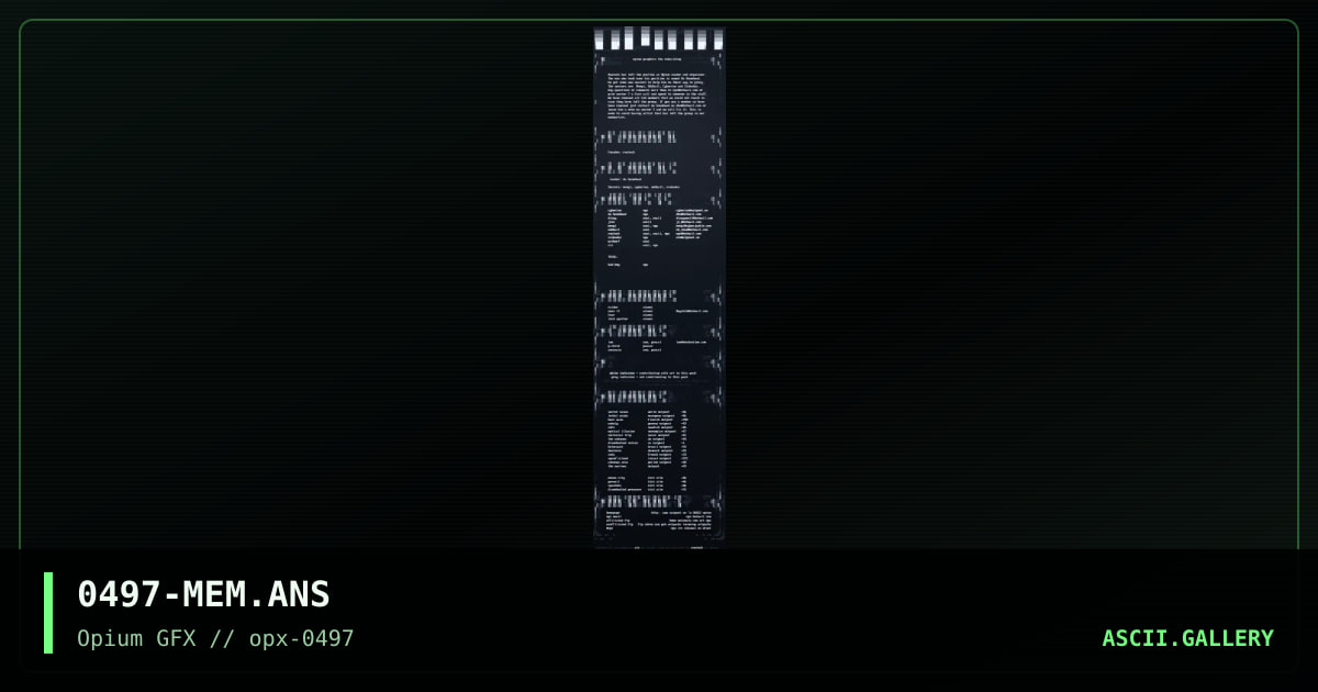 opx 0497 memberlist, by rawlock, 1997