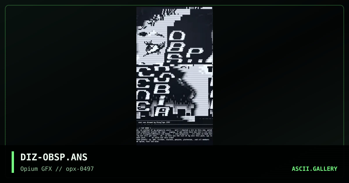 DIZ-OBSP.ANS, by dizzy, 1997