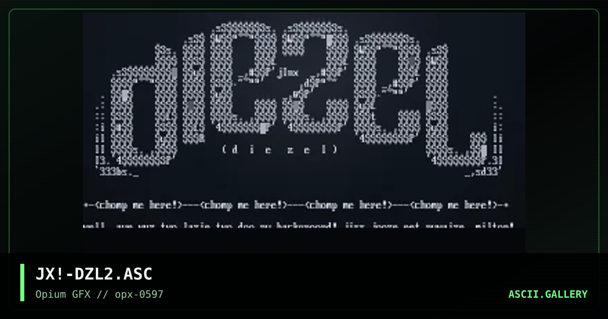 dIEZEl zIPPy-lOgO..no back..;(, by jinx, 1997