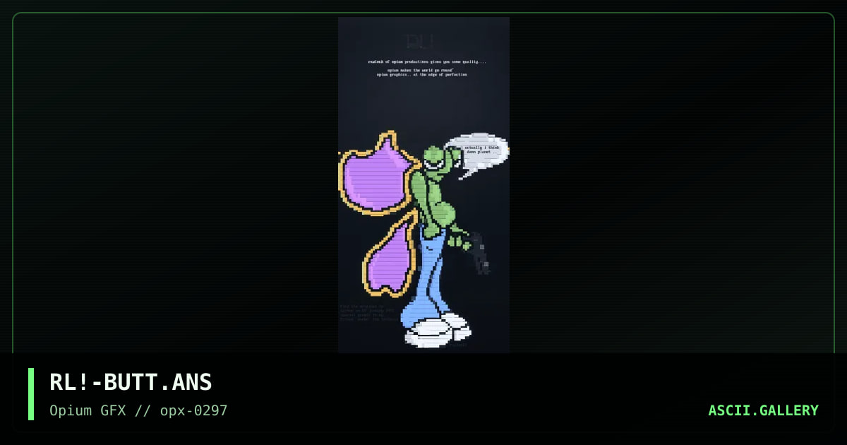opium & butterflies rule the world, by rawlock, 1997