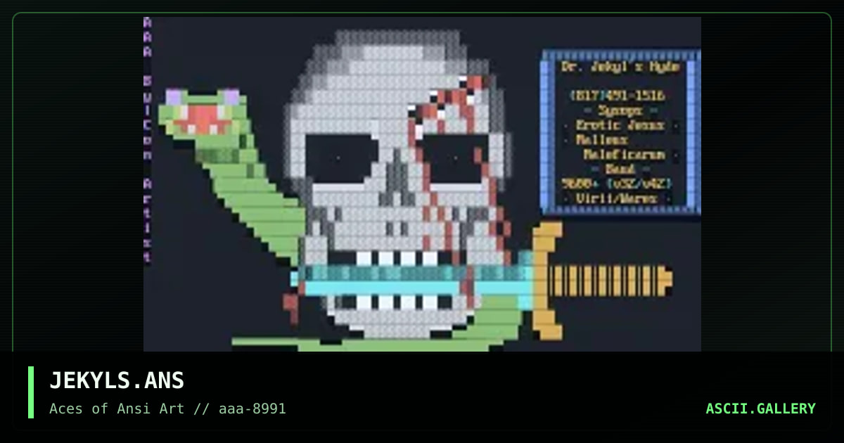 JEKYLS.ANS, by icon artist, 1991