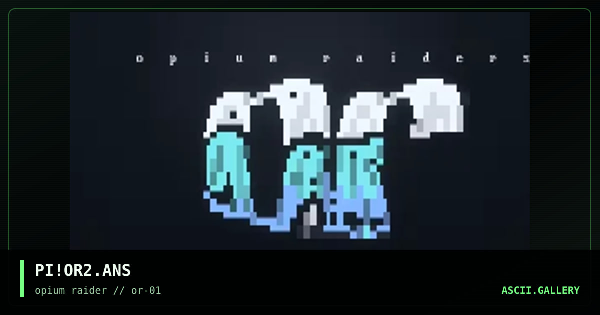 Opium Raiders, by pirate, 1997