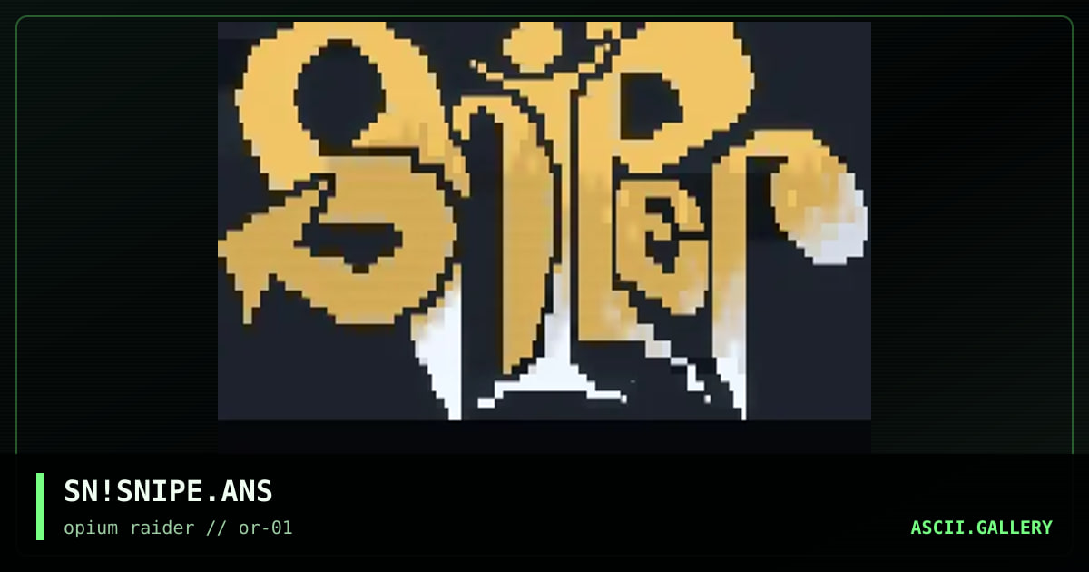 Sniper, by sniper, 1997