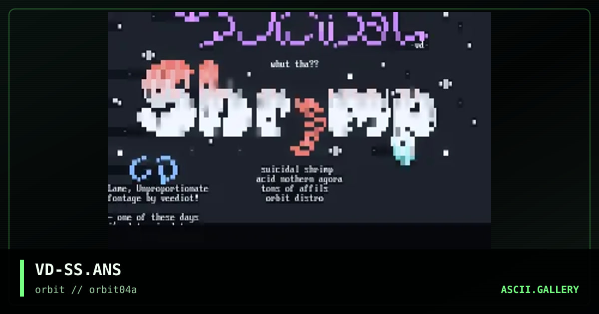suicidal shrimp, by veediot, 1995