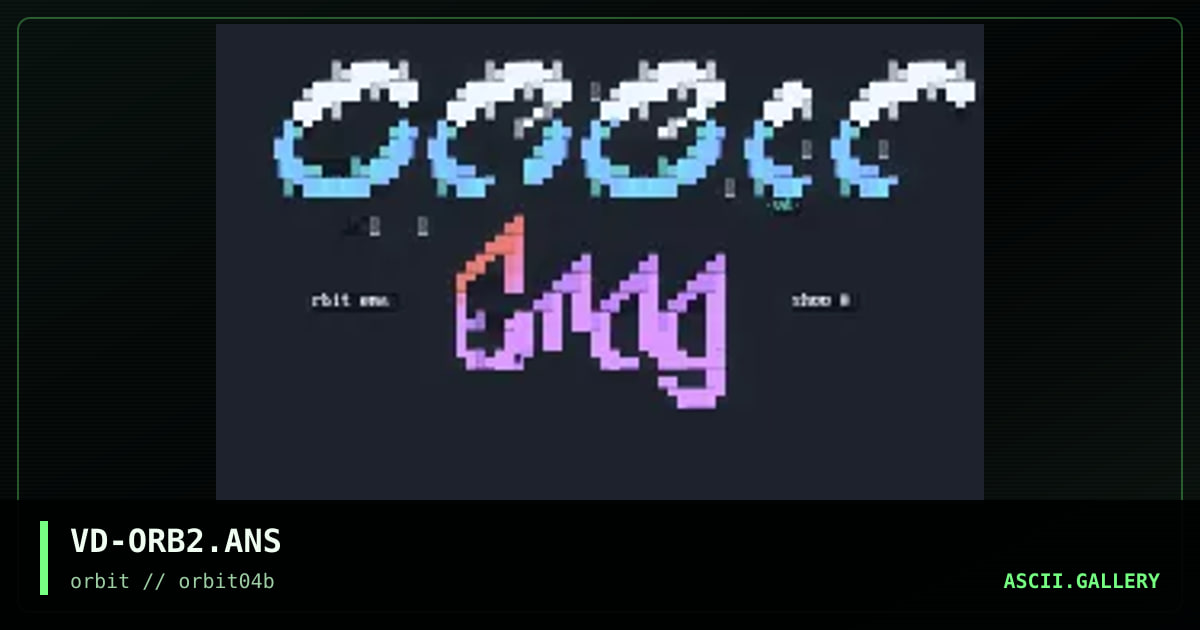 orbit logo!, by veediot, 1995