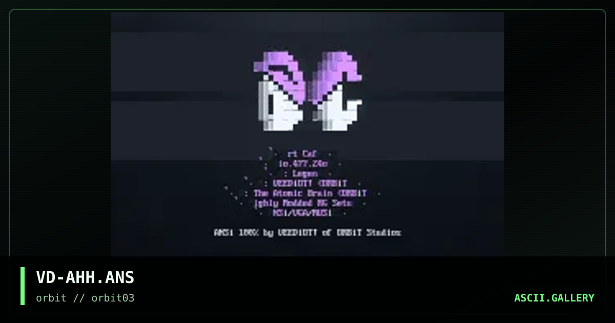 Calvin-type ansi, by veediot, 1995