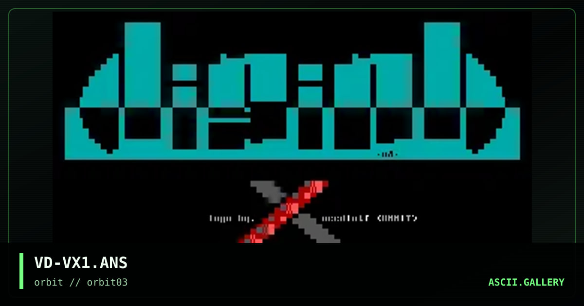 ViSiON-X Logo, by veediot, 1995