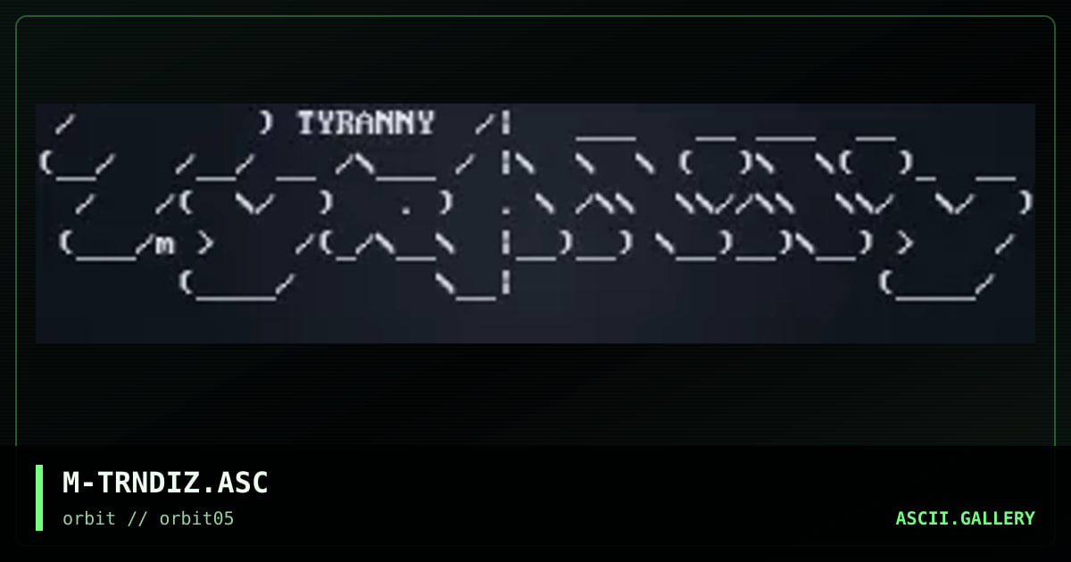 M-TRNDIZ.ASC, by untagged, 1995