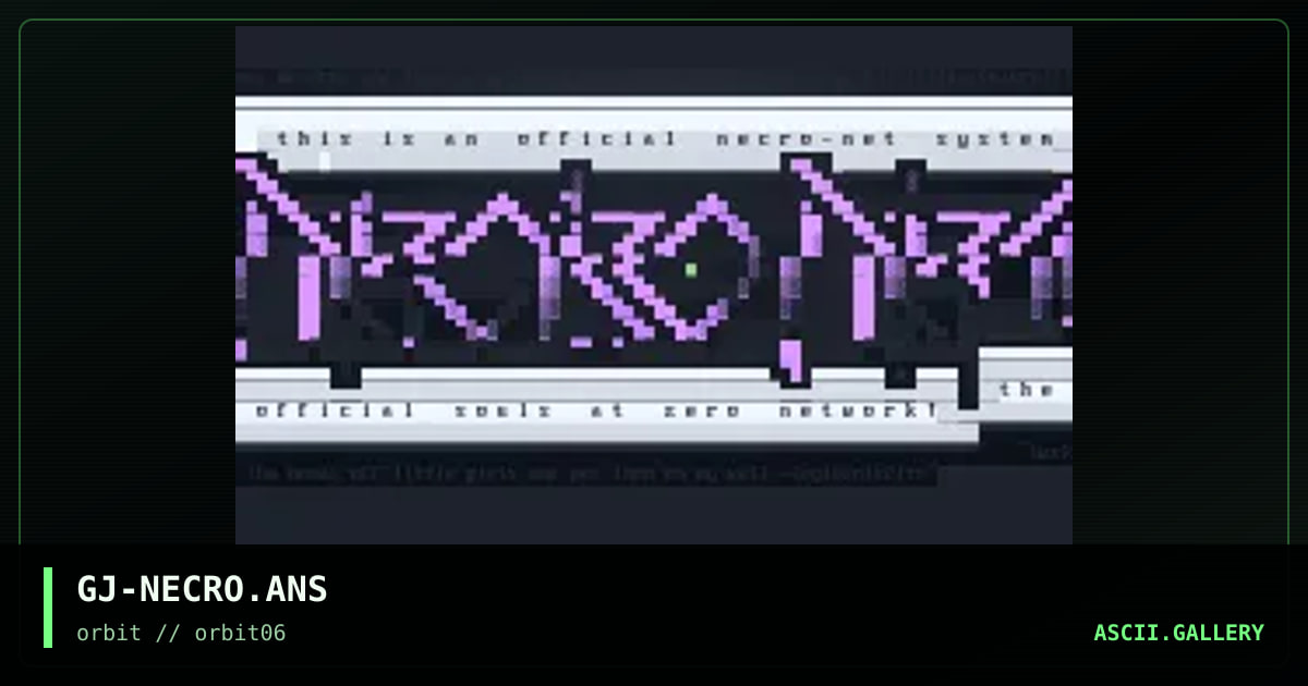 necronet, by grymmjack, 1995