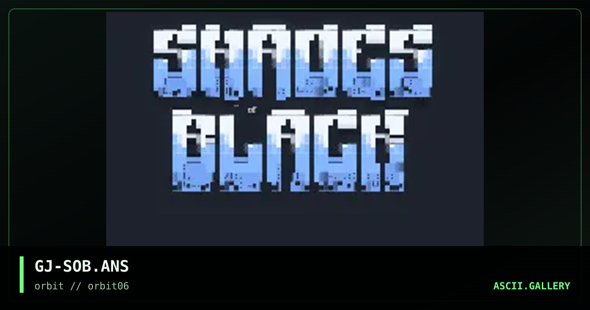 shades of black, by grymmjack, 1995