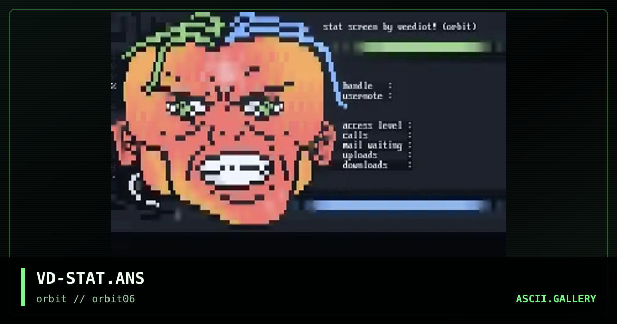 stat screen, by veediot, 1995