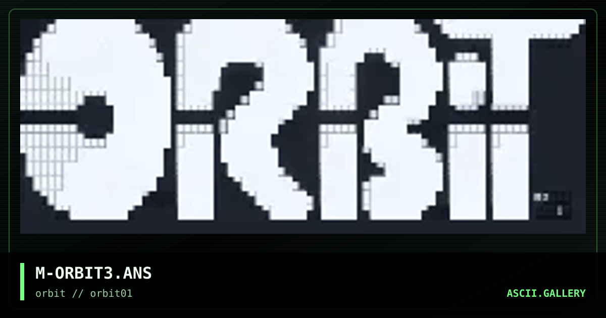 M-ORBIT3.ANS, by mouse, 1995