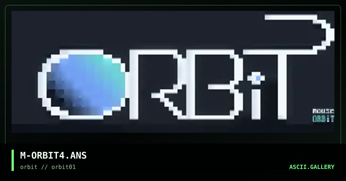 M-ORBIT4.ANS, by untagged, 1995