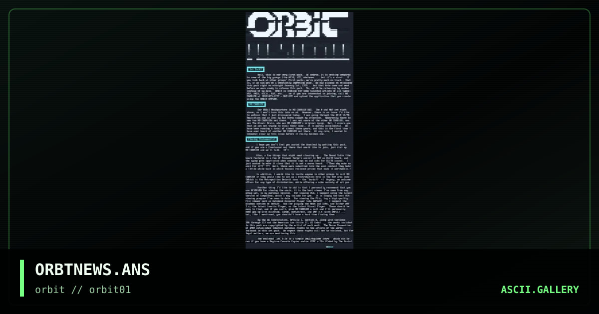 ORBTNEWS.ANS, by untagged, 1995