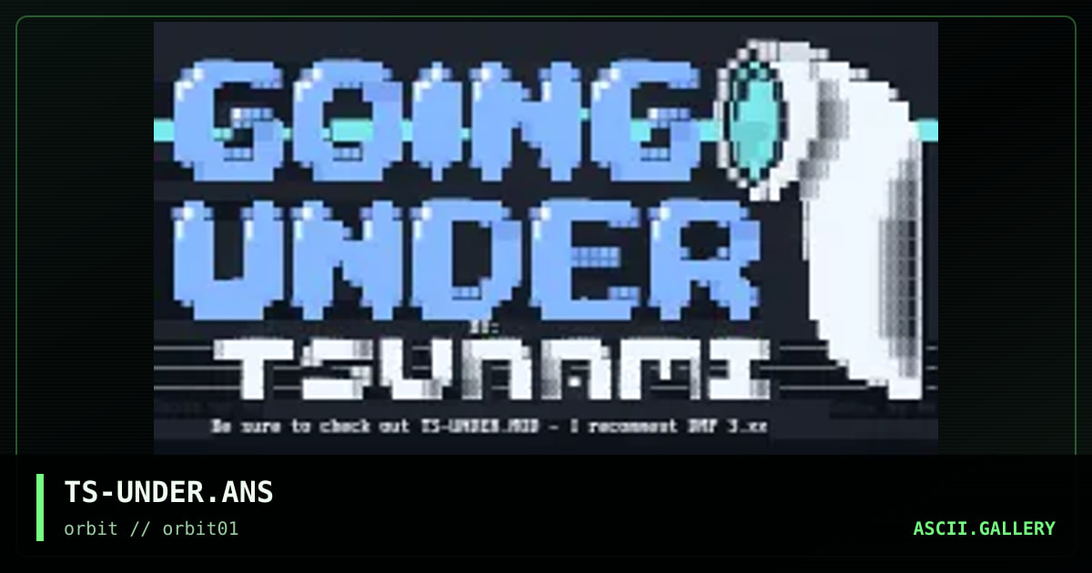 TS-UNDER.ANS, by tsunami surge, 1995