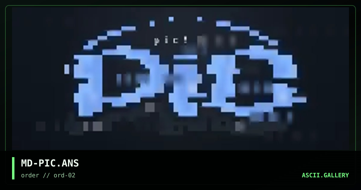 MD-PIC.ANS, by megadose, 1996